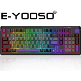 E-YOOSO Z-101 Tri-Mode RGB Mechanical Keyboard Grey Black Purple