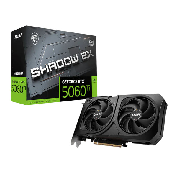 MSI GeForce RTX 5060 Ti SHADOW 2X 8G OC PLUS Graphics Card product image