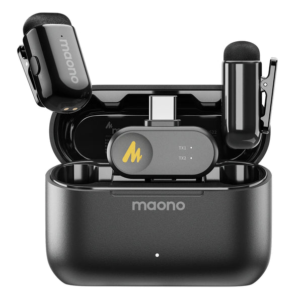 MAONO Wave T1 Mini PC2 Wireless Lavalier Microphone — USB-C