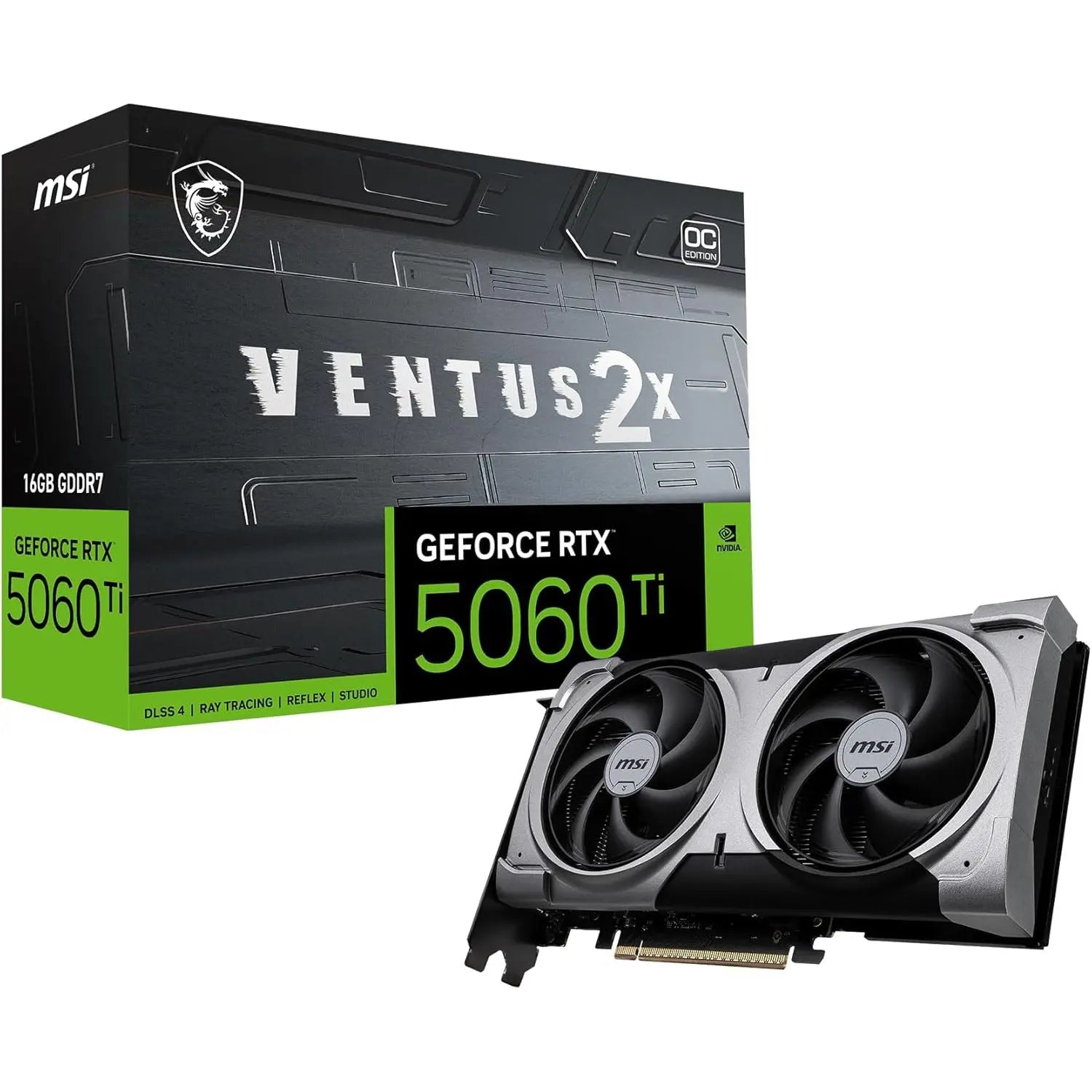 MSI Gaming RTX 5060 Ti 16G Ventus 2X OC Plus Graphics Card