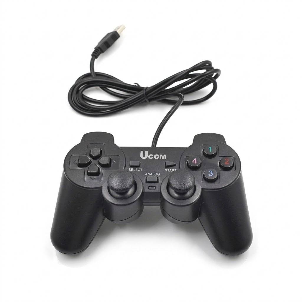 Ucom JoyStick Gamepad Kit For PC Wired USB 2.0 Black