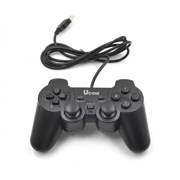 Ucom JoyStick Gamepad Kit For PC Wired USB 2.0 Black - Gaming Wala Bhai