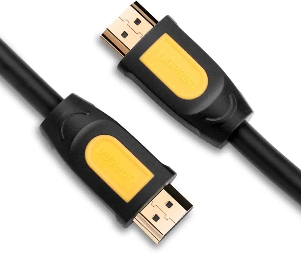 UGREEN 10130 3m HDMI 1.4 Cable, 4K30/1080p, Black & Yellow — product view