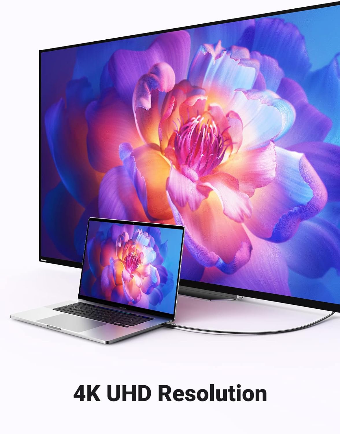 UGREEN 10239 4K Displayport to HDMI Cable Uni-Directional (1.5 Meter) — connection and usage detail 2