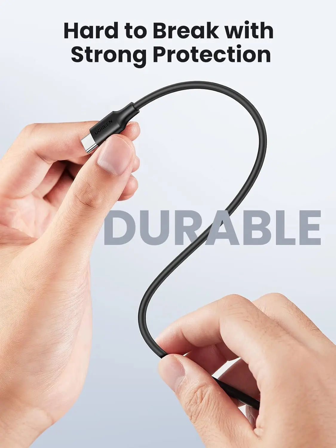 UGREEN 60W USB-C to USB-C Cable, 2m (10306) — connection and usage detail 1