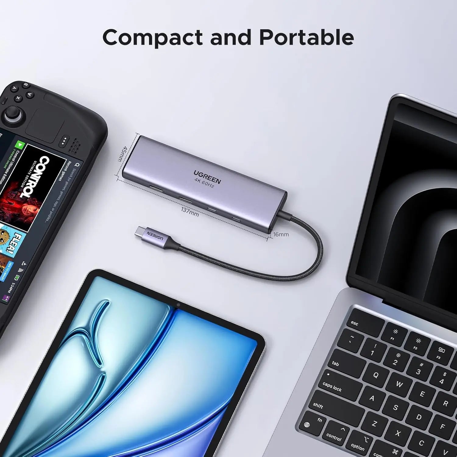 UGREEN 9-in-1 USB-C Dock with 4K@60Hz HDMI & Gigabit Ethernet (15375) — connection and usage detail 3
