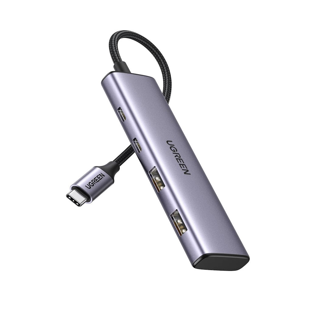 UGREEN 15395 USB-C Hub 4 Ports, USB C Multiport Adapter with 2 USB C & 2 USB 3.0 5Gbps Ports — product view
