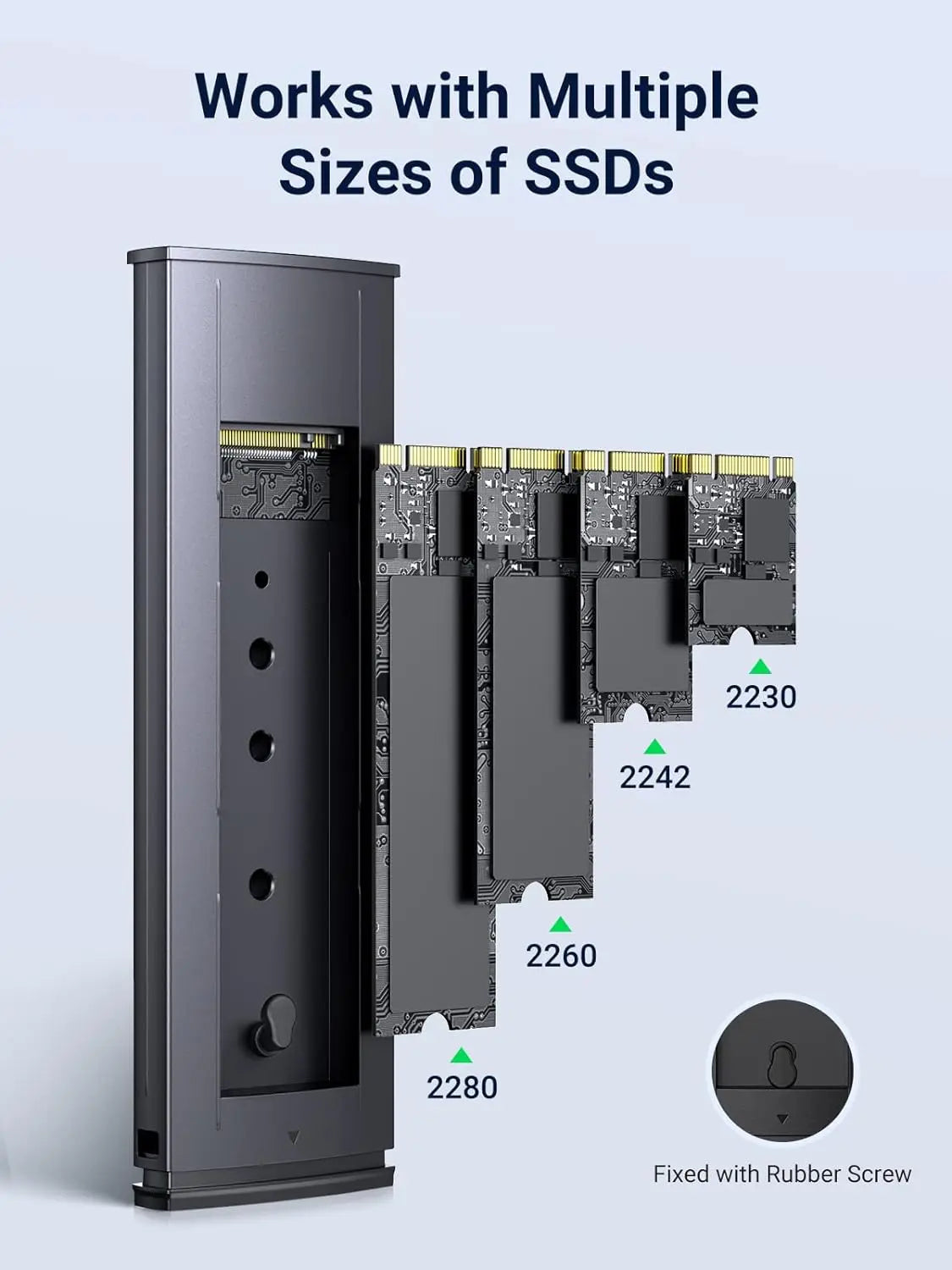 UGREEN NVMe M.2 SSD Enclosure, 10Gbps (15512) — connection and usage detail 3