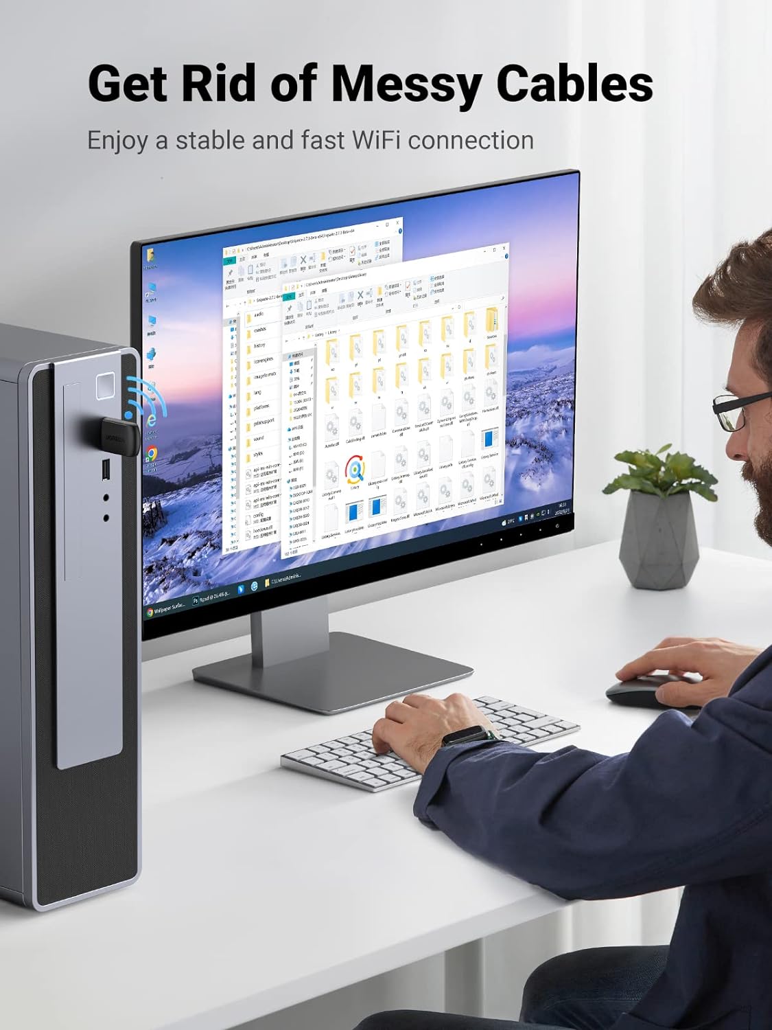 UGREEN 20204 AC650 Dual Band USB WiFi Dongle Mini Wireless — connection and usage detail 2
