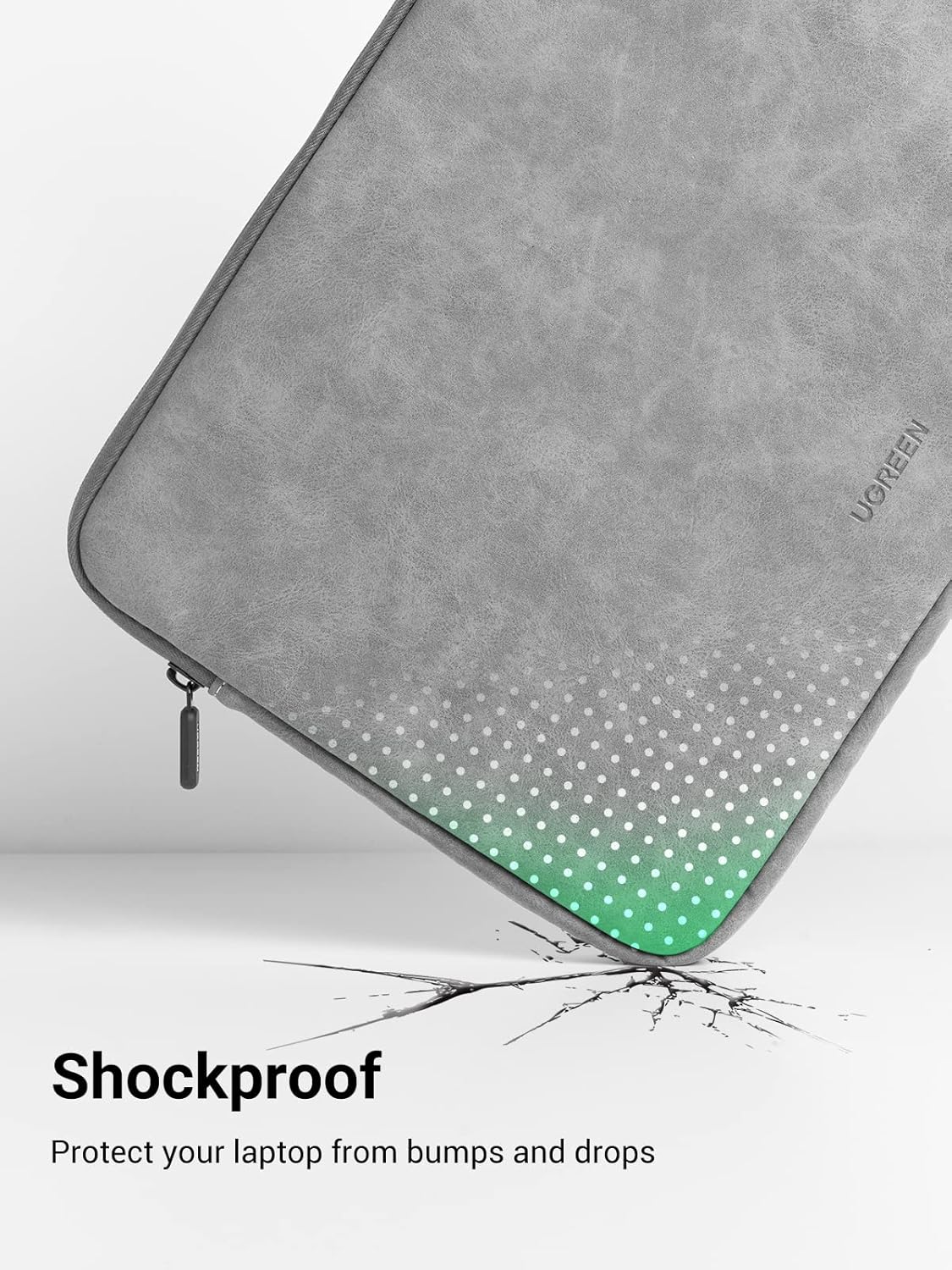 UGREEN 20476 14-15 Inch Laptop Sleeve, Shockproof, Water-Resistant Case — connection and usage detail 1