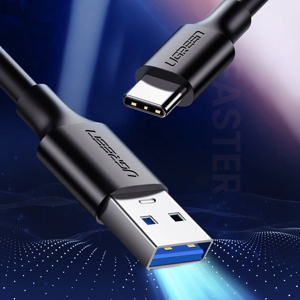 UGREEN US184 USB-A to USB-C 5Gbps Cable, 1m (20882) — connection and usage detail 3