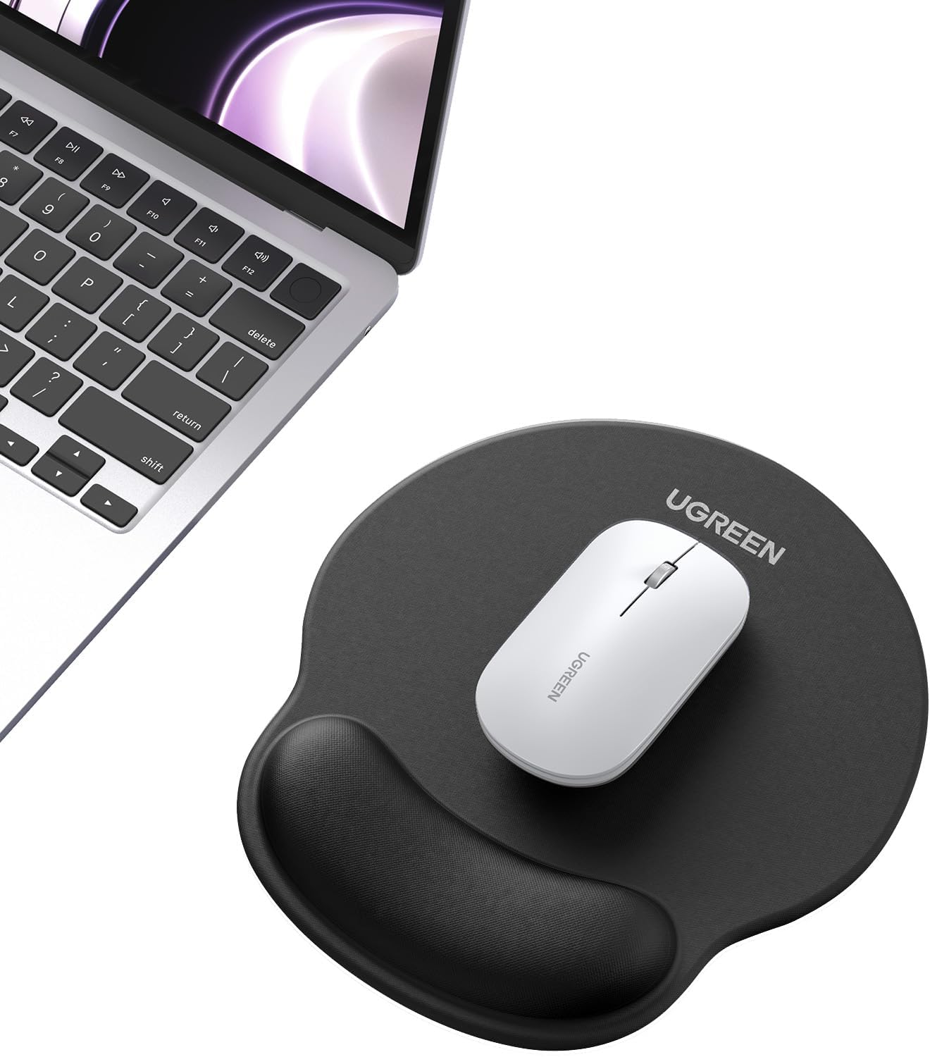 UGREEN LP668 Ergonomic Mouse Pad with Wrist Rest (25245/25243/25244) — connection and usage detail 1