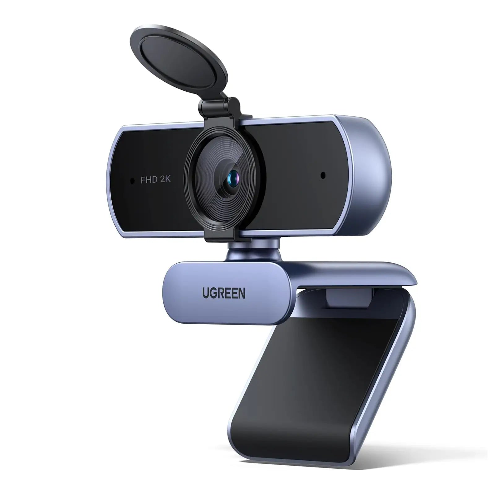 UGREEN 25442 2K Webcam Full HD 1080P for PC, Autofocus, Privacy Cover, Dual Noise Cancelling Mics, Computer USB Camera for Streaming, Conferencing, Calling, Zoom, Skype, Teams — product view