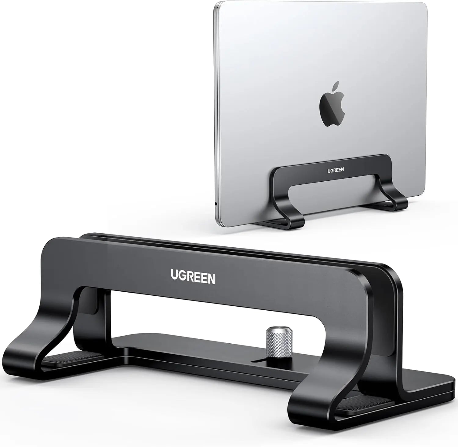 UGREEN Vertical Laptop Stand Adjustable Aluminum Dock MacBook Surface Chromebook 15.6 Inch Desktop Holder Space Saver (25706) — product view
