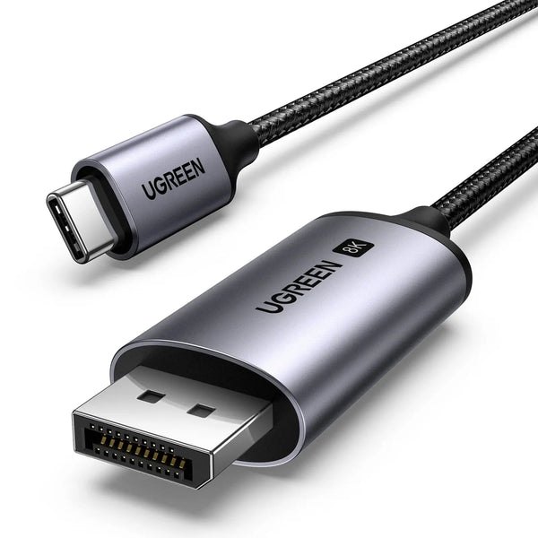 UGREEN USB C to DisplayPort Cable 3M 8K 60Hz 4K 240Hz Type-C Thunderbolt 4/3 DP 32.4Gbps iPhone 16 MacBook iPad (25839) — product view