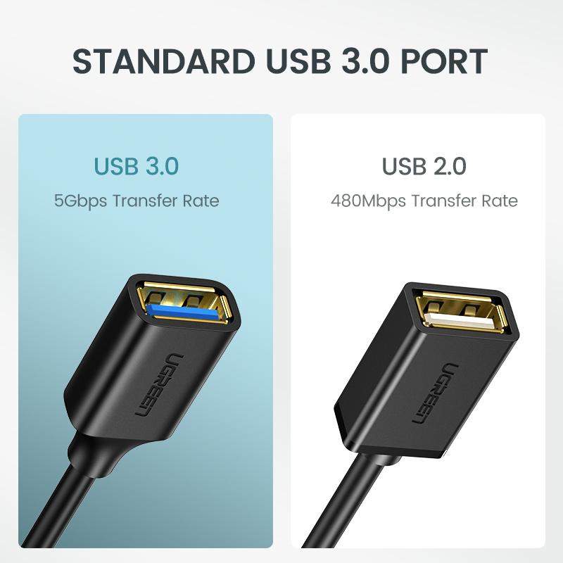 UGREEN 0.15m USB C to USB Adapter OTG Cable Type C Male to Type A Female Adaptor USB-C to USB 3.0 Converter Compatible with Thunderbolt 3 MacBook, iMac, iPad, iPhone 15 — connection and usage detail 3