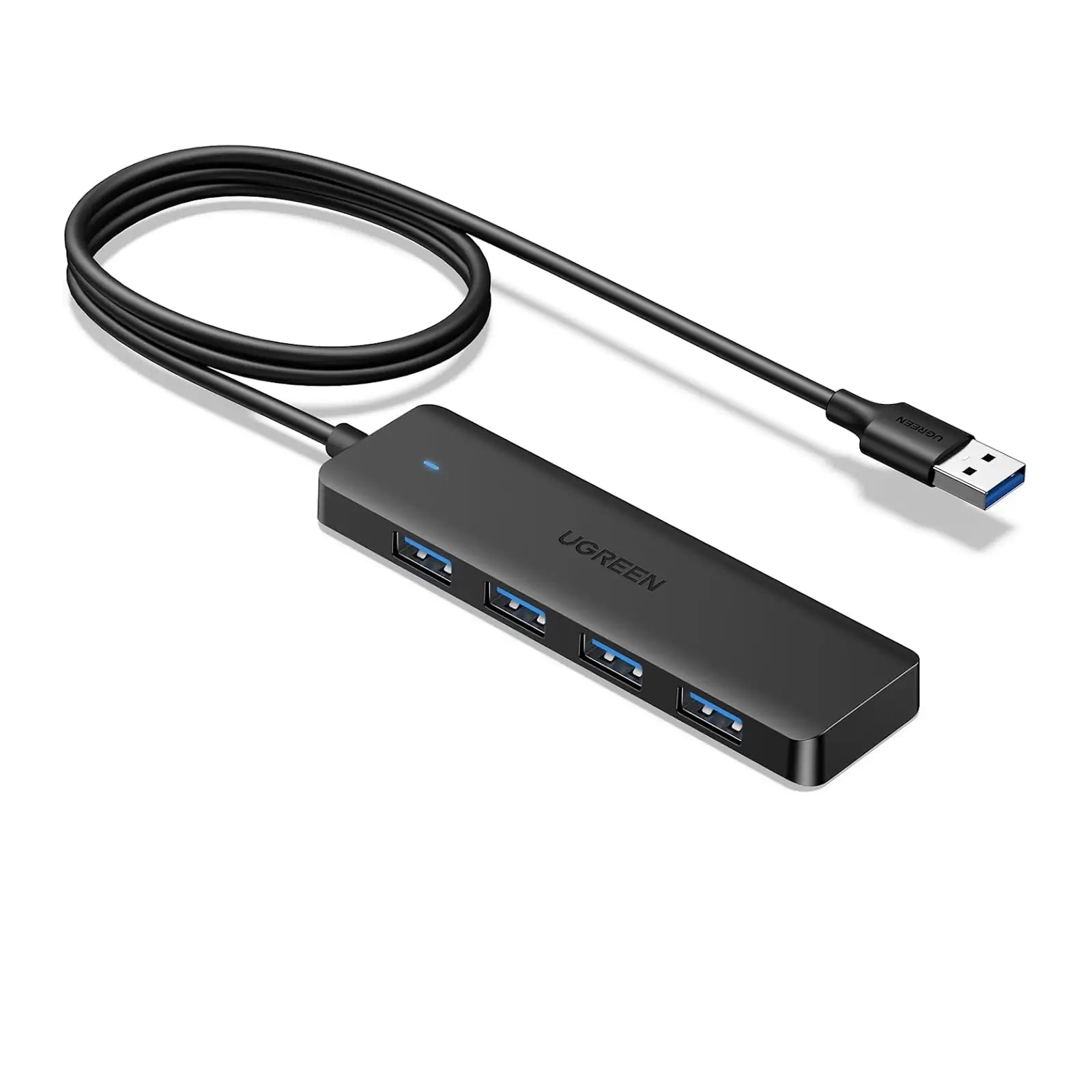 UGREEN 35574 USB 3.0 Hub 4-Port Ultra-Slim Expander, 5Gbps (1 Meter Cable) — product view