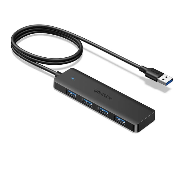 UGREEN 35574 USB 3.0 Hub 4-Port Ultra-Slim Expander, 5Gbps (1 Meter Cable) — product view