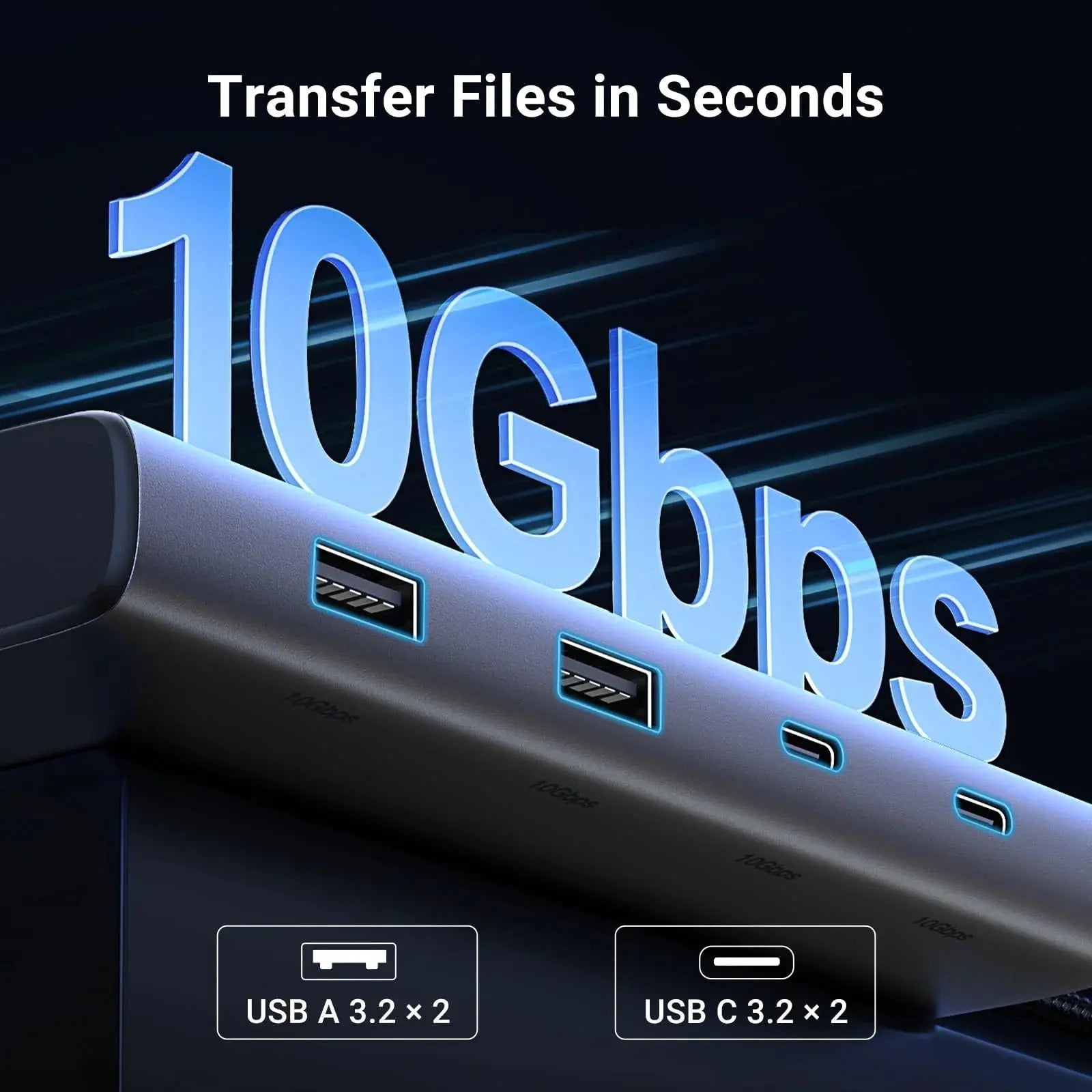 UGREEN Triple Monitor USB-C Hub 8-Port Docking Station Multi Display Adapter Type-C Dock Laptop MacBook Pro Air Surface (35625) — connection and usage detail 3