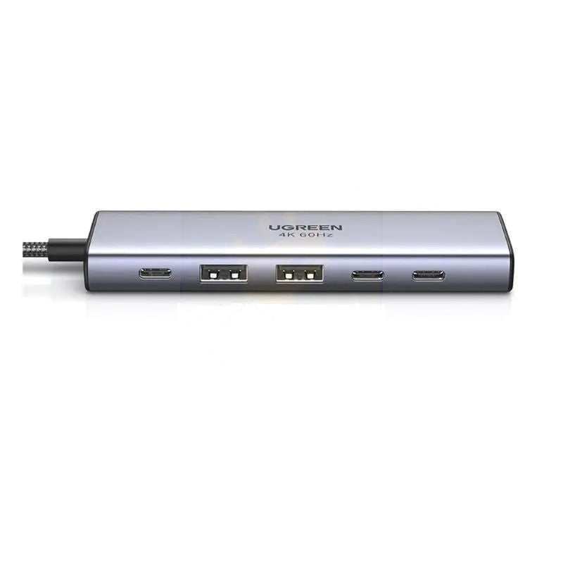 UGREEN 35999 6-in-1 USB-C Hub, 4K60 HDMI and 10Gbps USB — connection and usage detail 1