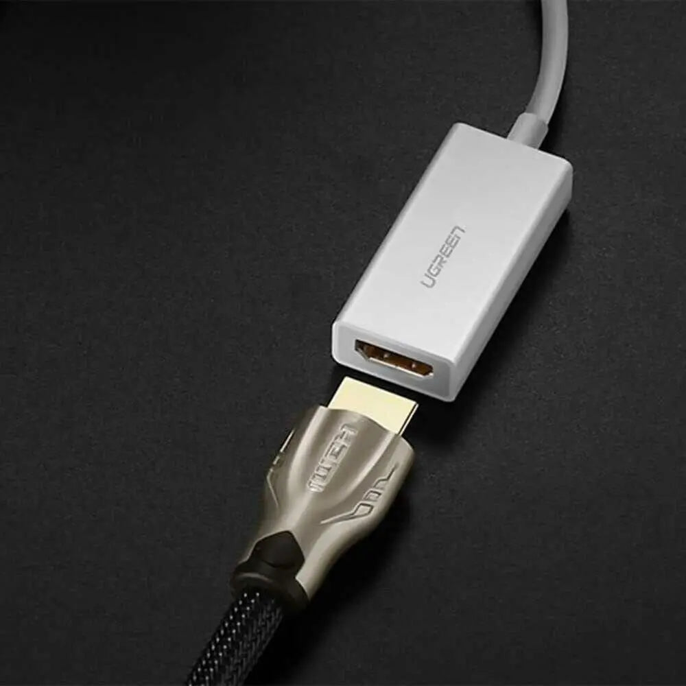 UGREEN USB-C to HDMI Adapter, 4K@30Hz, White (40273) — connection and usage detail 3