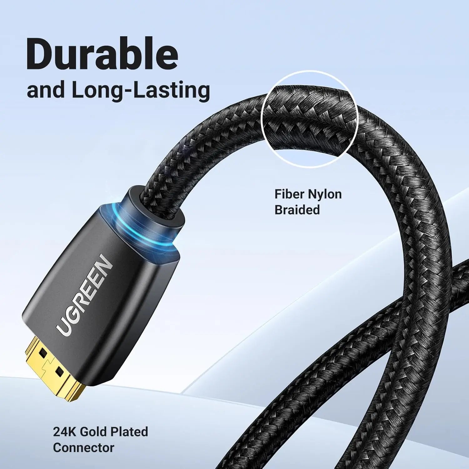 UGREEN 40408 1m HDMI 2.0 Cable, 4K@60Hz — connection and usage detail 1