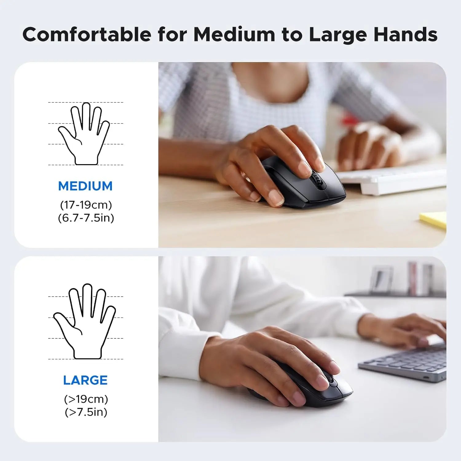 UGREEN M511 45012 2.4GHz Wireless Ergonomic Mouse — connection and usage detail 3