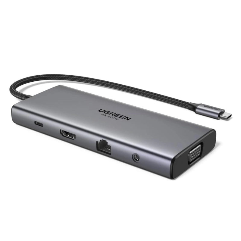 UGREEN 45520 11-in-1 USB-C Docking Station 4K@60Hz HDMI, 100W PD, Gigabit Ethernet — connection and usage detail 1