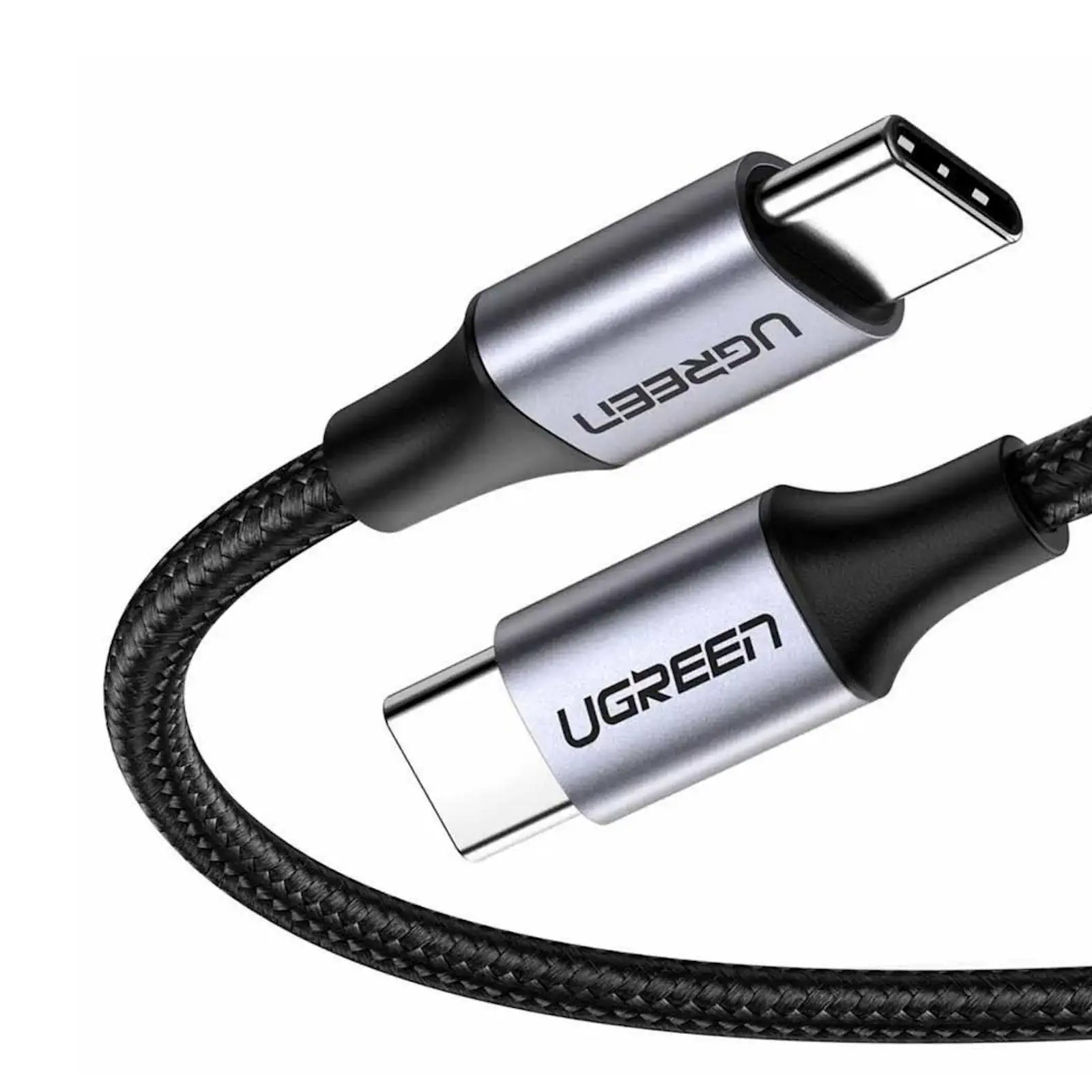 UGREEN 50152 USB C to USB C Cable (2 Meter) 60W Fast Charging, Nylon Braided Type C Cable for Fast Charging & 480Mbps Data Sync for iPhone 17/16, MacBook, Galaxy S25/S24, iPad, Dell XPS, Switch, Steam Deck — product view
