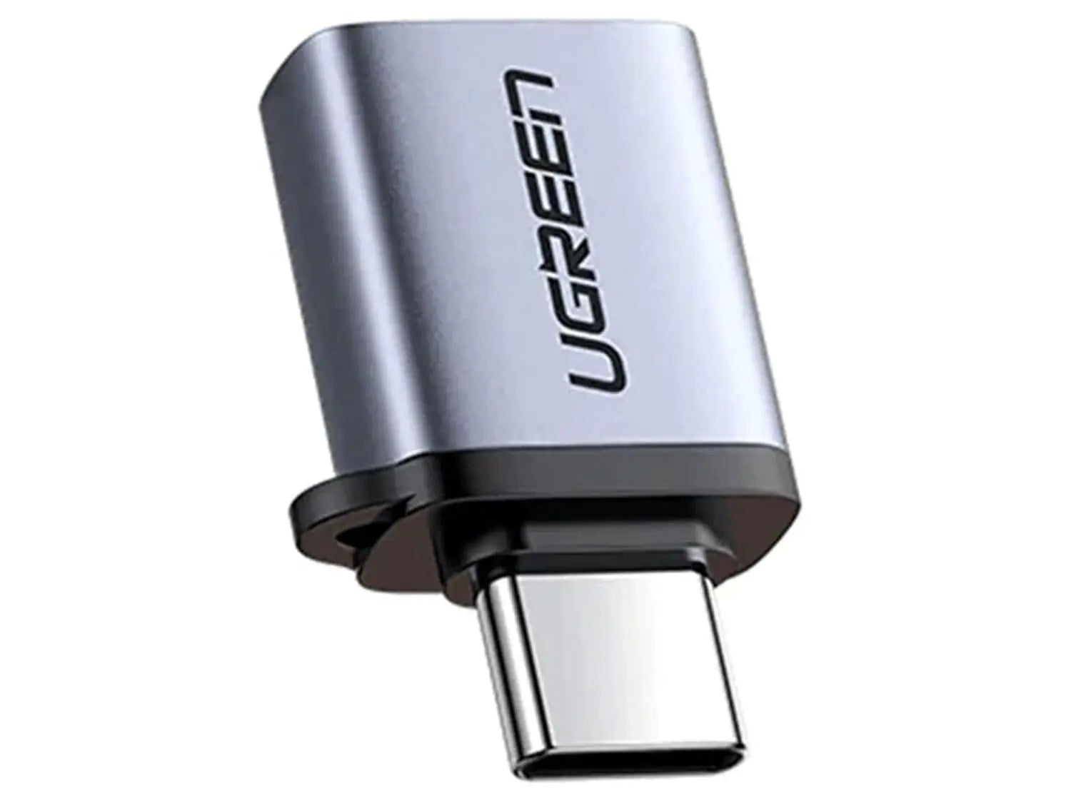 UGREEN USB-C to USB-A 3.0 OTG Adapter with Lanyard – 5Gbps High-Speed Data Transfer, Space Gray (50283) — product view