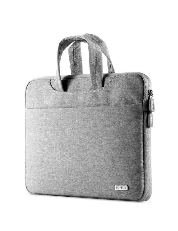 UGREEN Laptop Carry Bag for 14–14.9″ | Water-Resistant Protective Sleeve with Three-Layer Protection & Organized Front Pocket (Gray, Model 50337) — product view