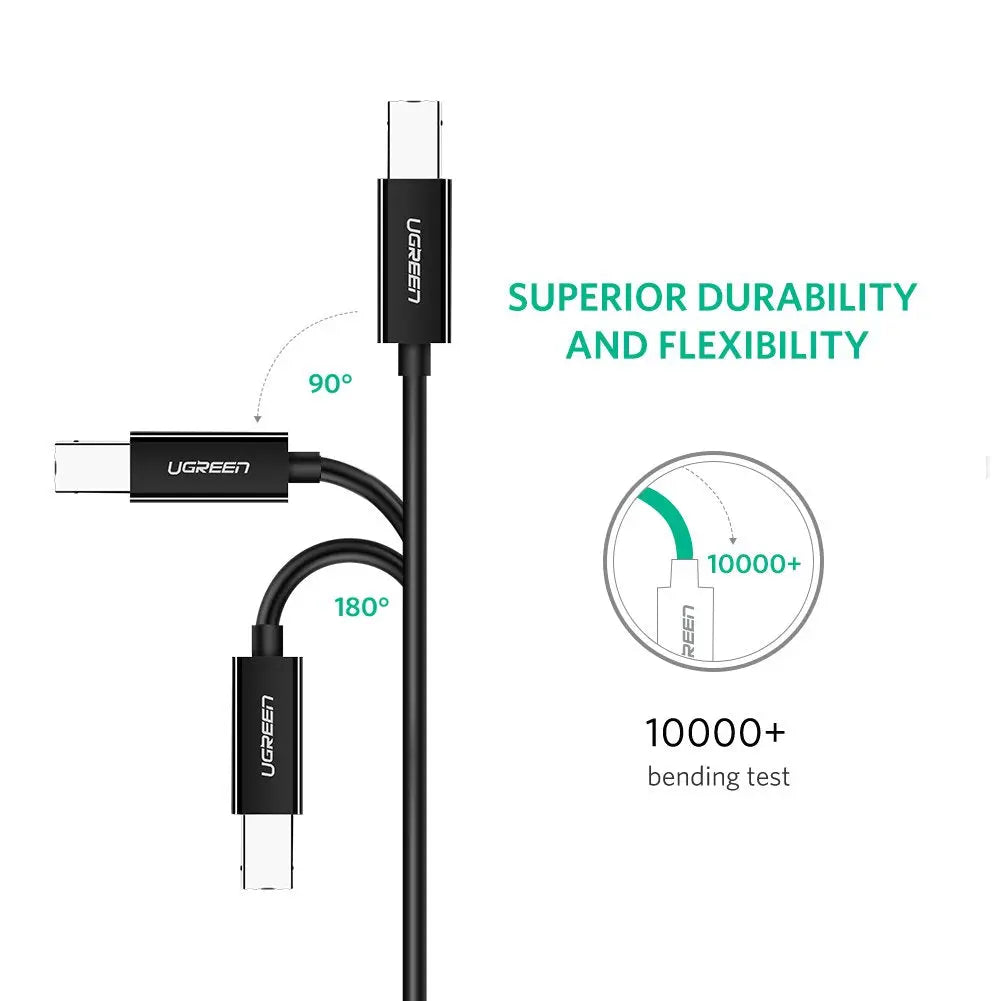 UGREEN 2m USB-C to USB-B Printer Cable (50446) — connection and usage detail 1