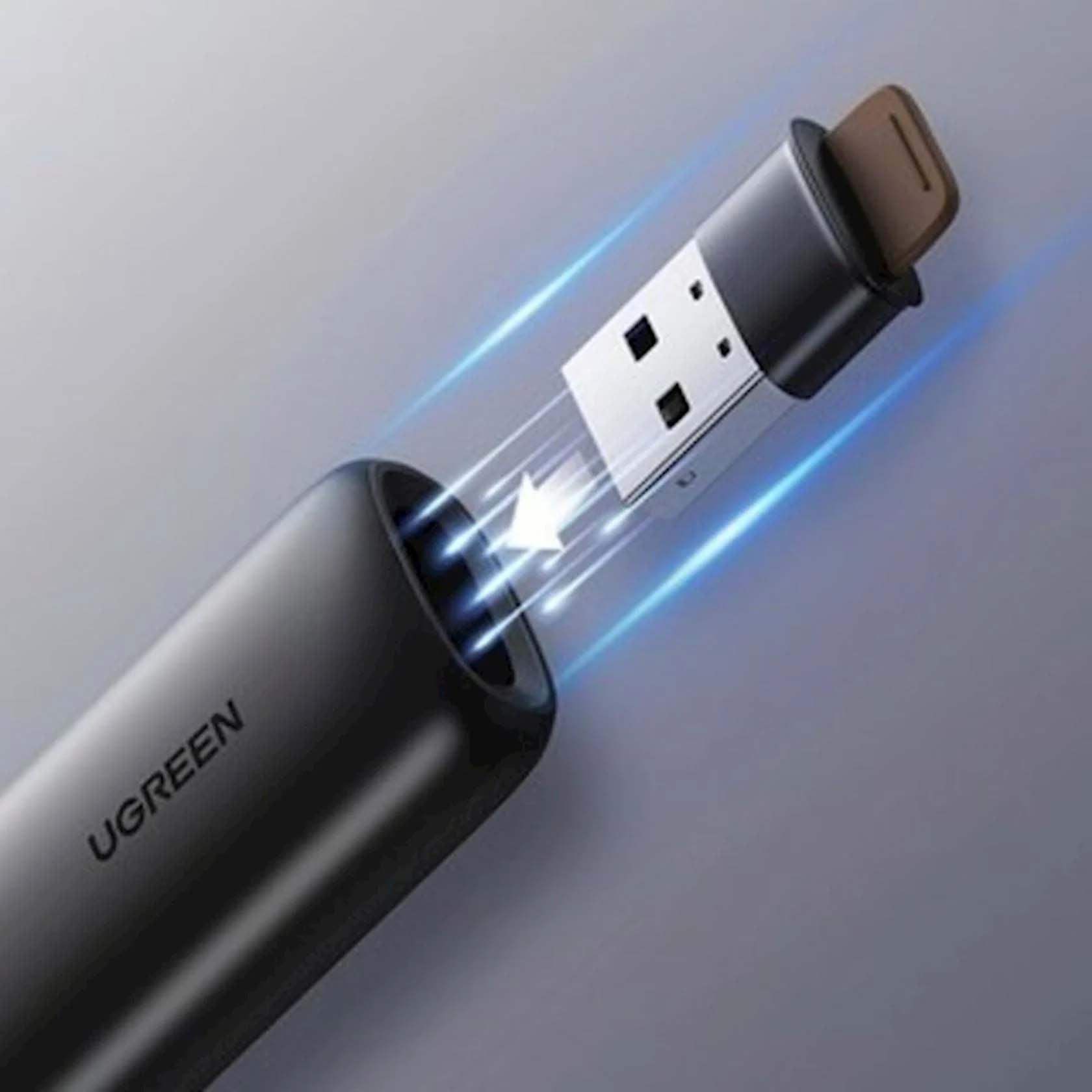 UGREEN 50654 Laser Pointer Wireless Remote Controller Presenter — connection and usage detail 1