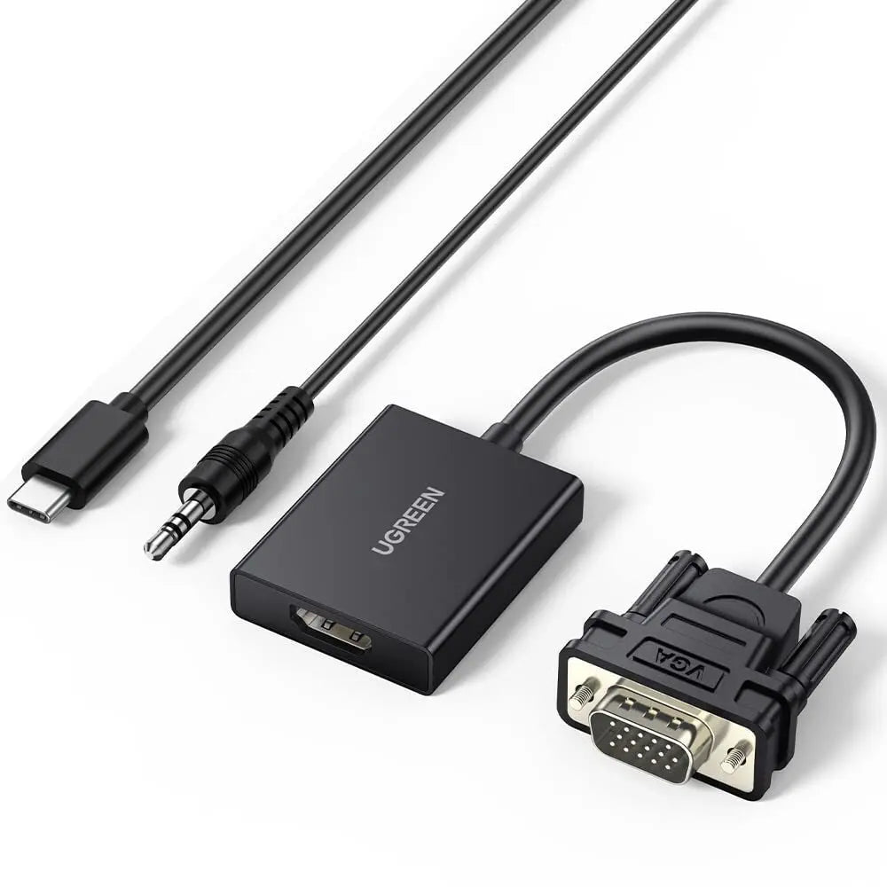 UGREEN CM513 VGA to HDMI Converter with Audio, 1080p@60Hz (50945) — product view