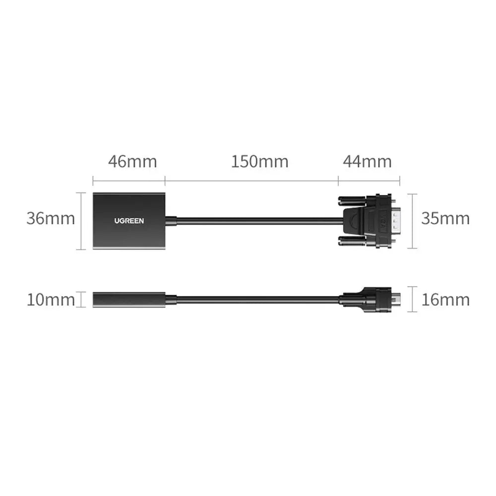 UGREEN CM513 VGA to HDMI Converter with Audio, 1080p@60Hz (50945) — connection and usage detail 3