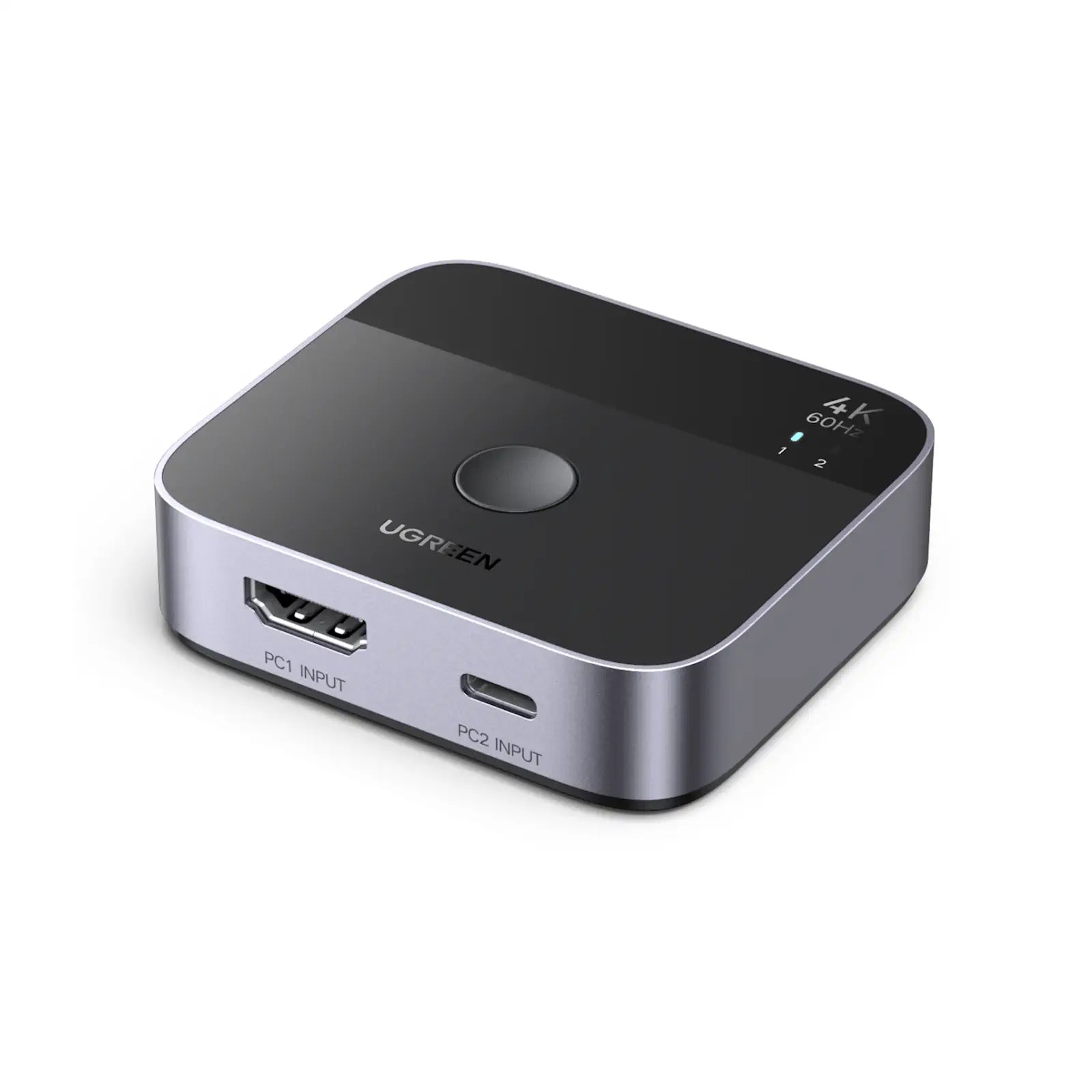UGREEN 55452 USB-C+HDMI Switch 2-in-1 Out 4K@60Hz Aluminum Switcher for Laptops, MacBook — product view