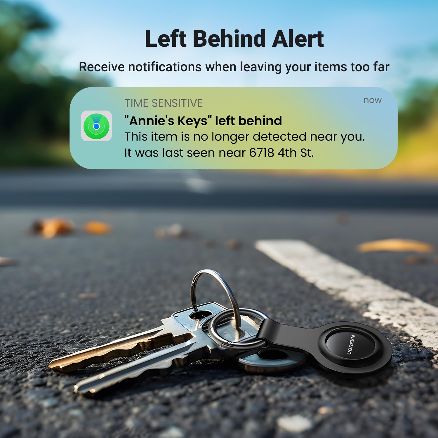 UGREEN 60387 Item Finder (Apple Certified) Bluetooth Tracker — connection and usage detail 3