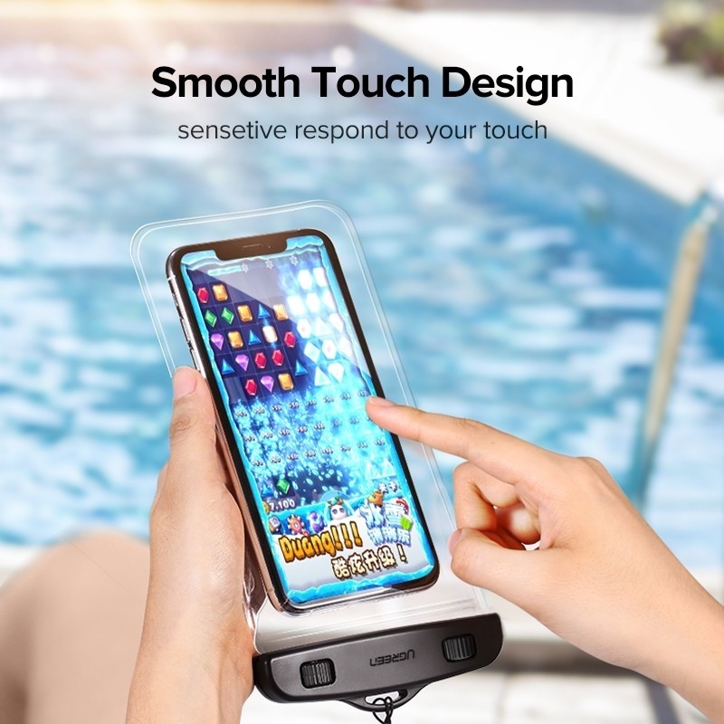 UGREEN 60959 MOBILE WATERPROOF CASE — connection and usage detail 1