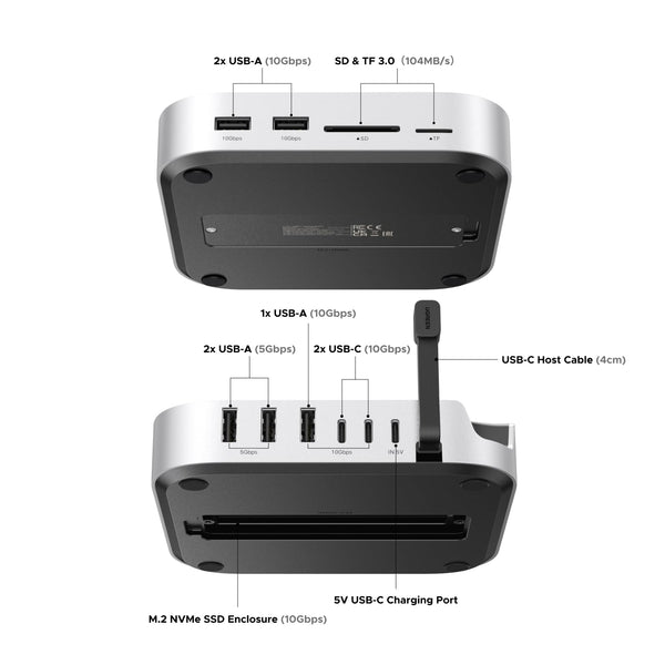 UGREEN Mac mini 11-in-1 Docking Station with SSD Expansion — product view