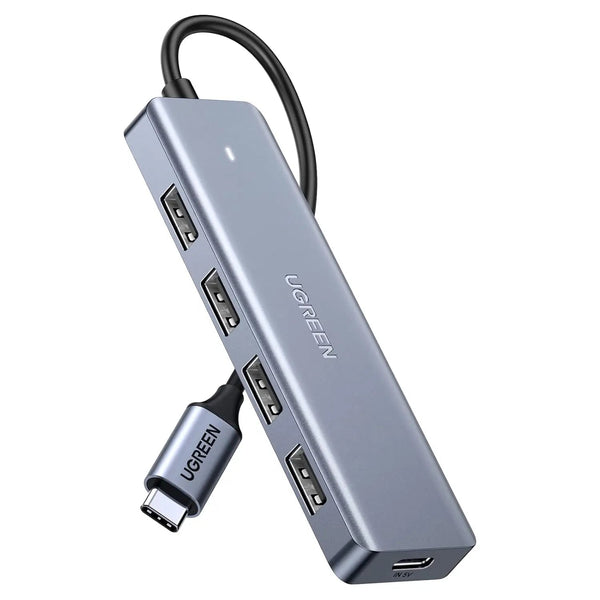 UGREEN 4-Port USB Type C Hub to USB 3.0 Adapter Micro USB Power MacBook Pro iMac Samsung Galaxy Note Dell XPS (70336) — product view