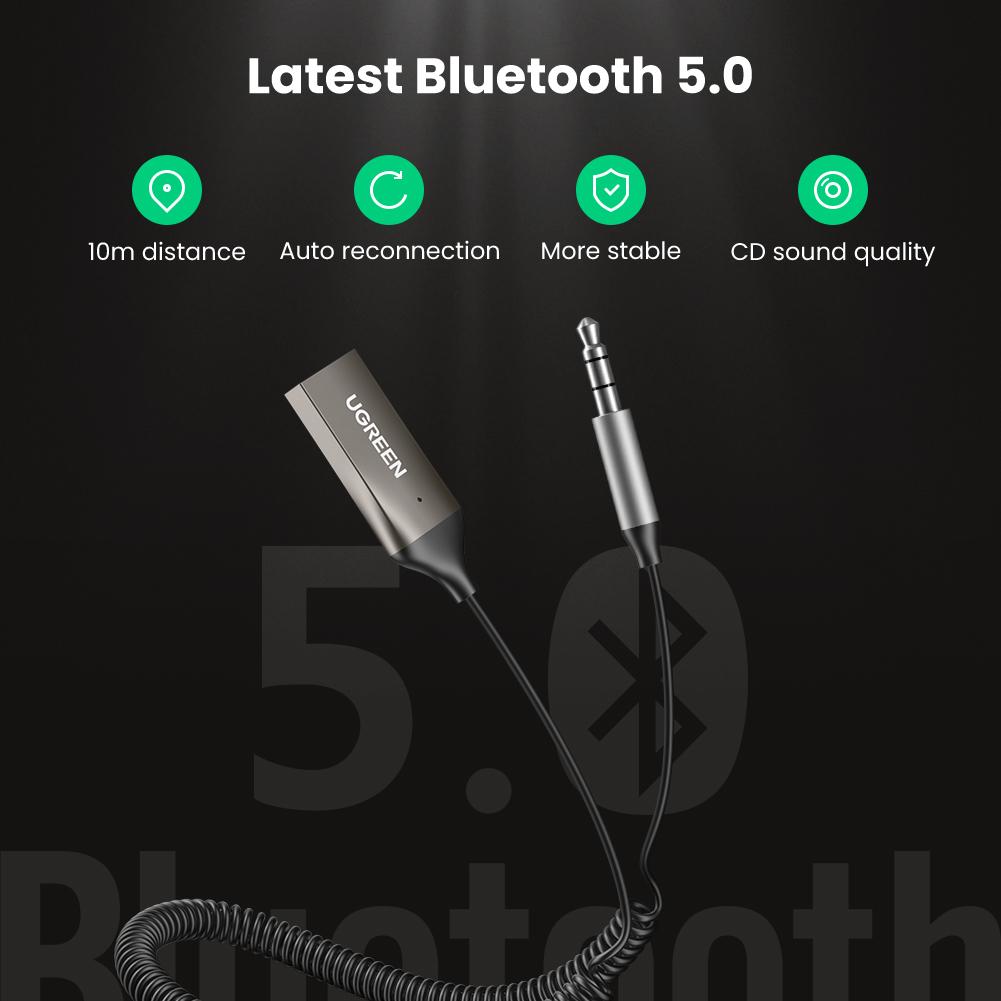 UGREEN Aux to Bluetooth 5.0 Adapter — connection and usage detail 3