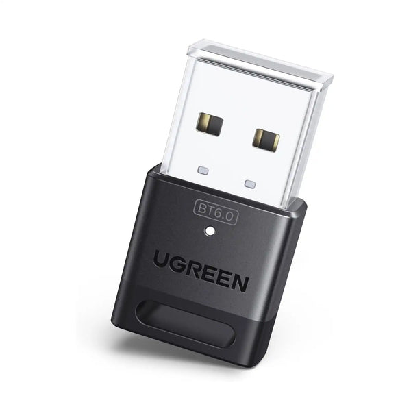 UGREEN 75073 USB Bluetooth 6.0 Adapter for PC, Bluetooth Dongle Receiver EDR & BLE, Plug & Play for Windows 11/10/8.1, for Headphone/ Keyboard/ Mouse/ Speakers/ Printer — product view