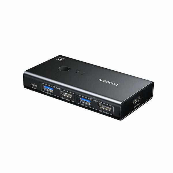 UGREEN HDMI KVM Switch 2 In 1 Out, Black (75246) — product view
