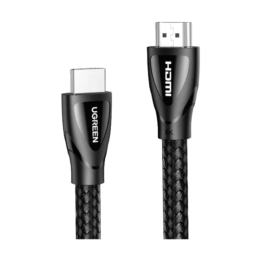 UGREEN HDMI 8K Cable Male to Male, Aluminium Shell, Braided, 2m (80403) — connection and usage detail 1
