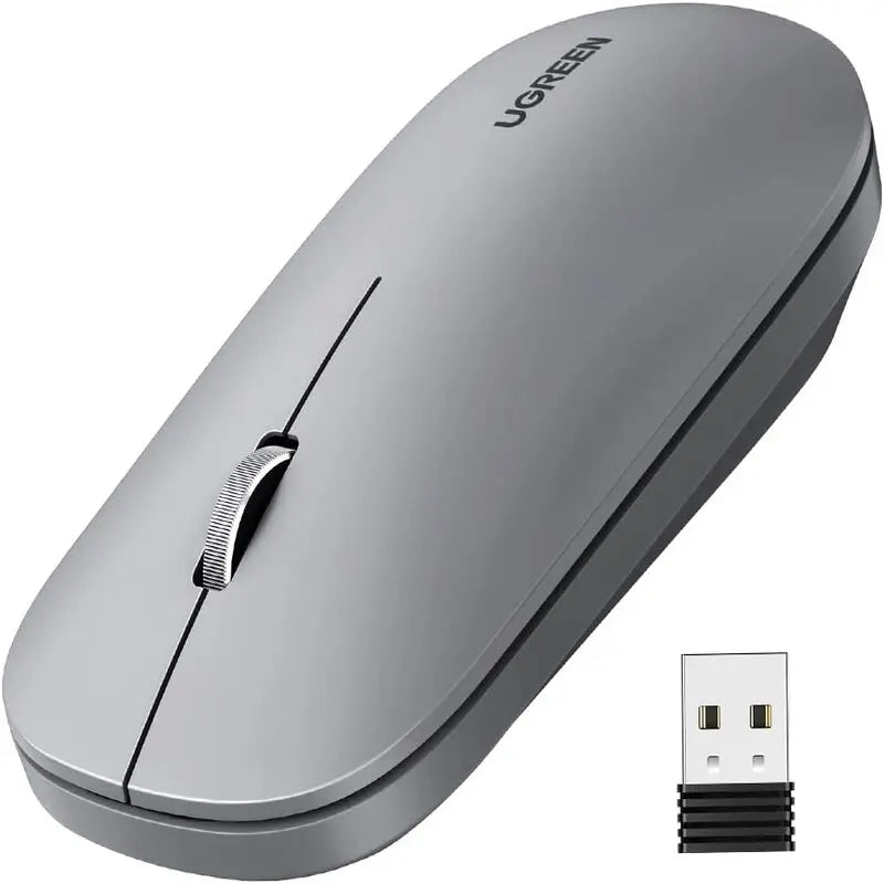 UGREEN MU001 90373 2.4GHz Silent Mouse, 4000 DPI, Grey — product view
