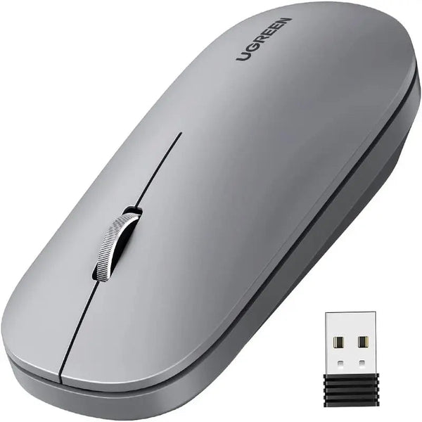 UGREEN MU001 90373 2.4GHz Silent Mouse, 4000 DPI, Grey — product view