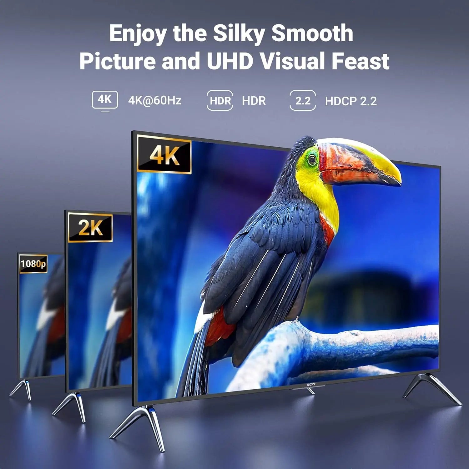 UGREEN 90514 1×4 HDMI 2.0 Splitter, 4K60, EDID — connection and usage detail 3
