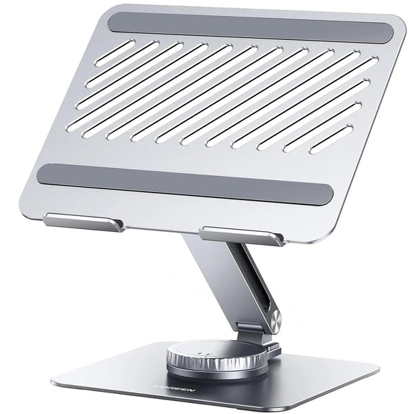UGREEN 17.3-Inch Swivel Foldable Laptop Stand – Adjustable Height, 360° Rotating Aluminum Desk Stand for MacBook, HP, Dell, Lenovo & All Laptops (90849) — product view