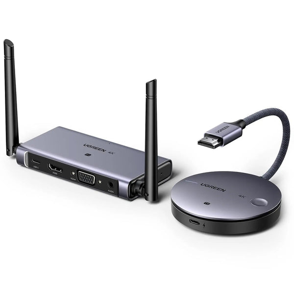 UGREEN Wireless HDMI Transmitter Receiver 4K 30Hz 2.4G 5G Display Adapter Kit Laptop PC TV Projector Screen Mirror 90909A — product view