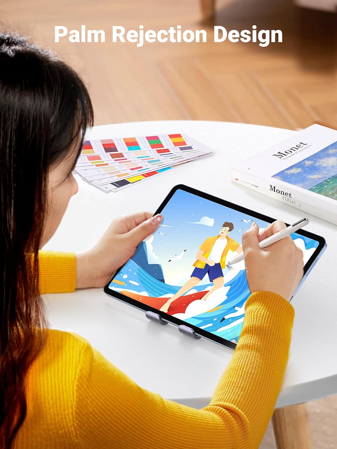 UGREEN 90915 Smart Stylus Pen for Apple iPad (USB C Fast Charging) — connection and usage detail 1